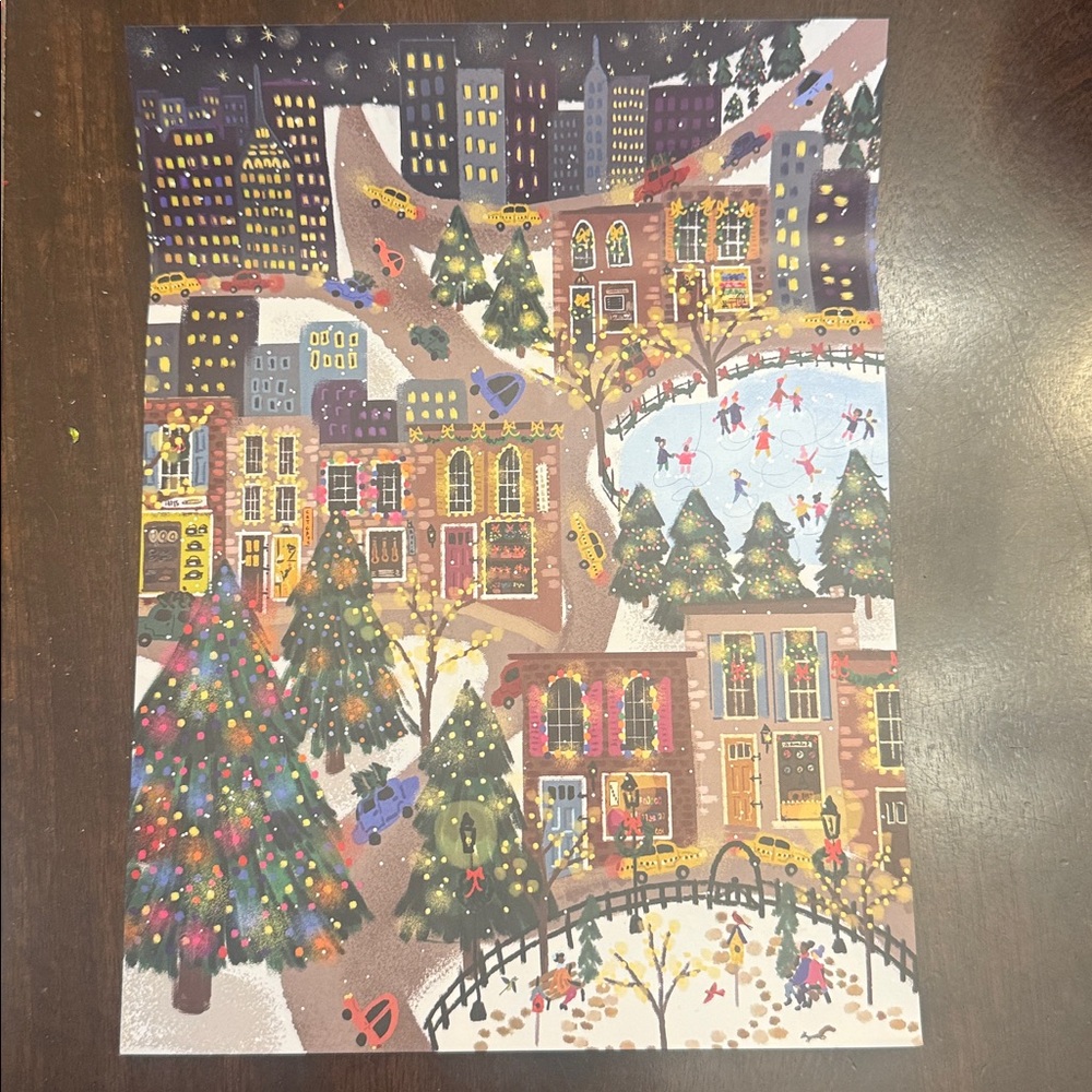 Galison Sparkling City Foil Puzzle. 1000 pieces.  Complete with poster - Picture 5 of 9
